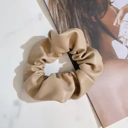 Leather  scrunchie