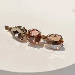 Crystal hair-clip