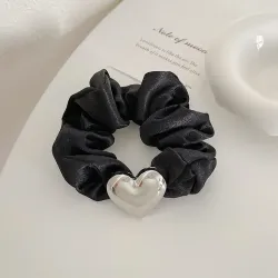 Heart scrunchie