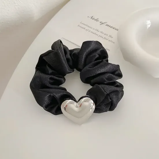 Heart scrunchie