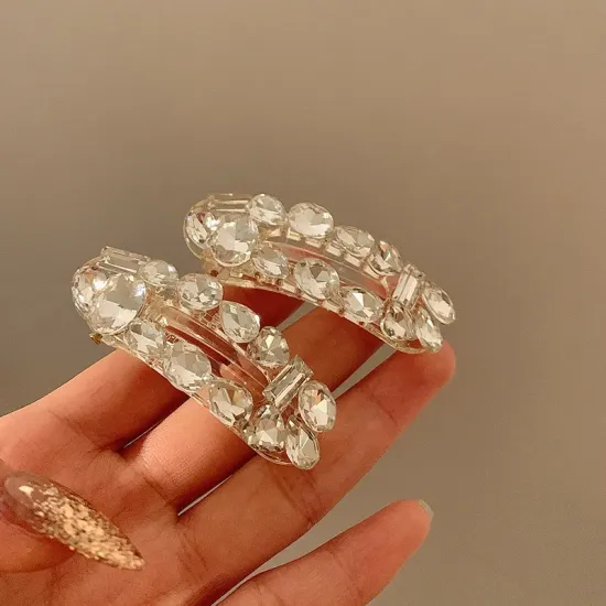 Transparent hair-clip