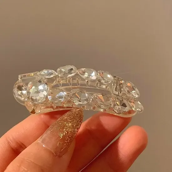 Transparent hair-clip