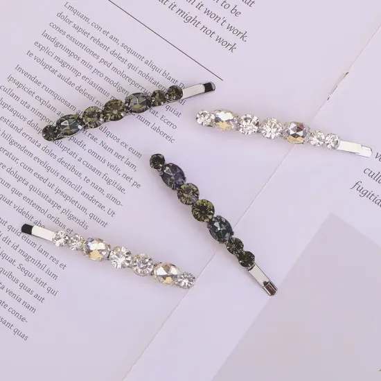 Black-Crystal Hair-clip