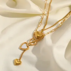 Κολιέ Golden Hearts