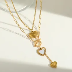 Κολιέ Golden Hearts