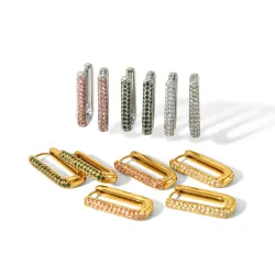 Σκουλαρίκια green-shiny 